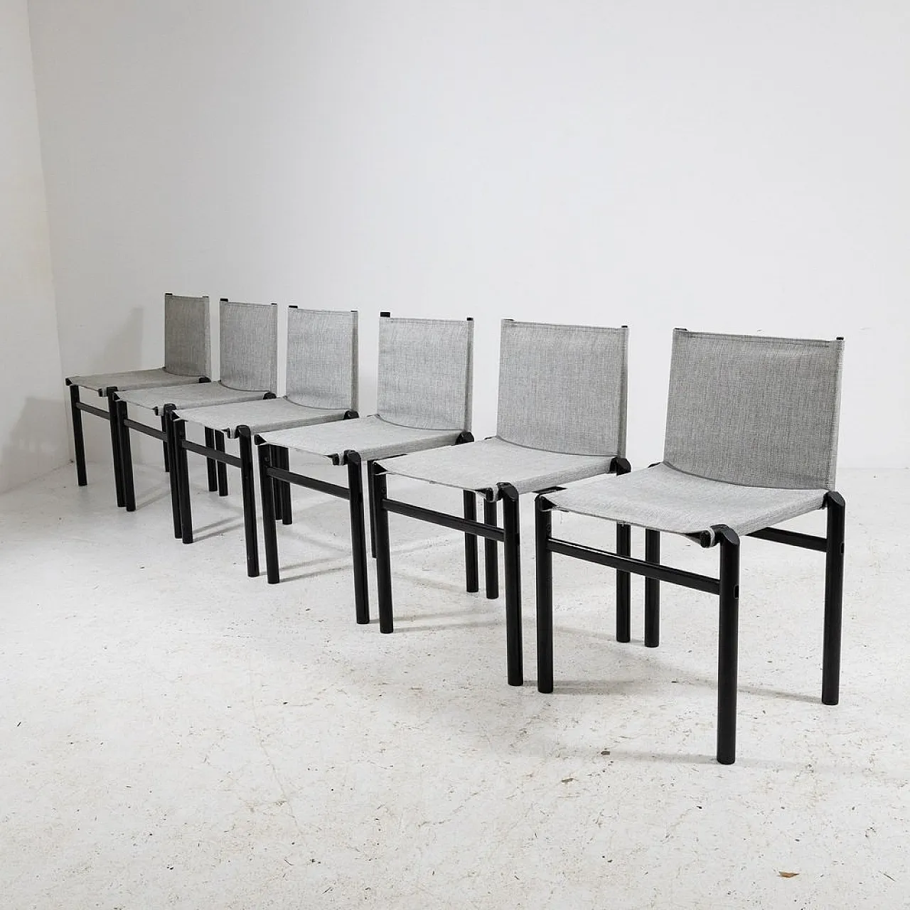 6 Master chairs by Afra Scarpa & Tobia Scarpa for Molteni, 1970s 8