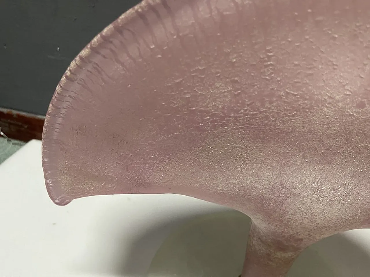 Pink Murano glass table lamp, 1980s 7