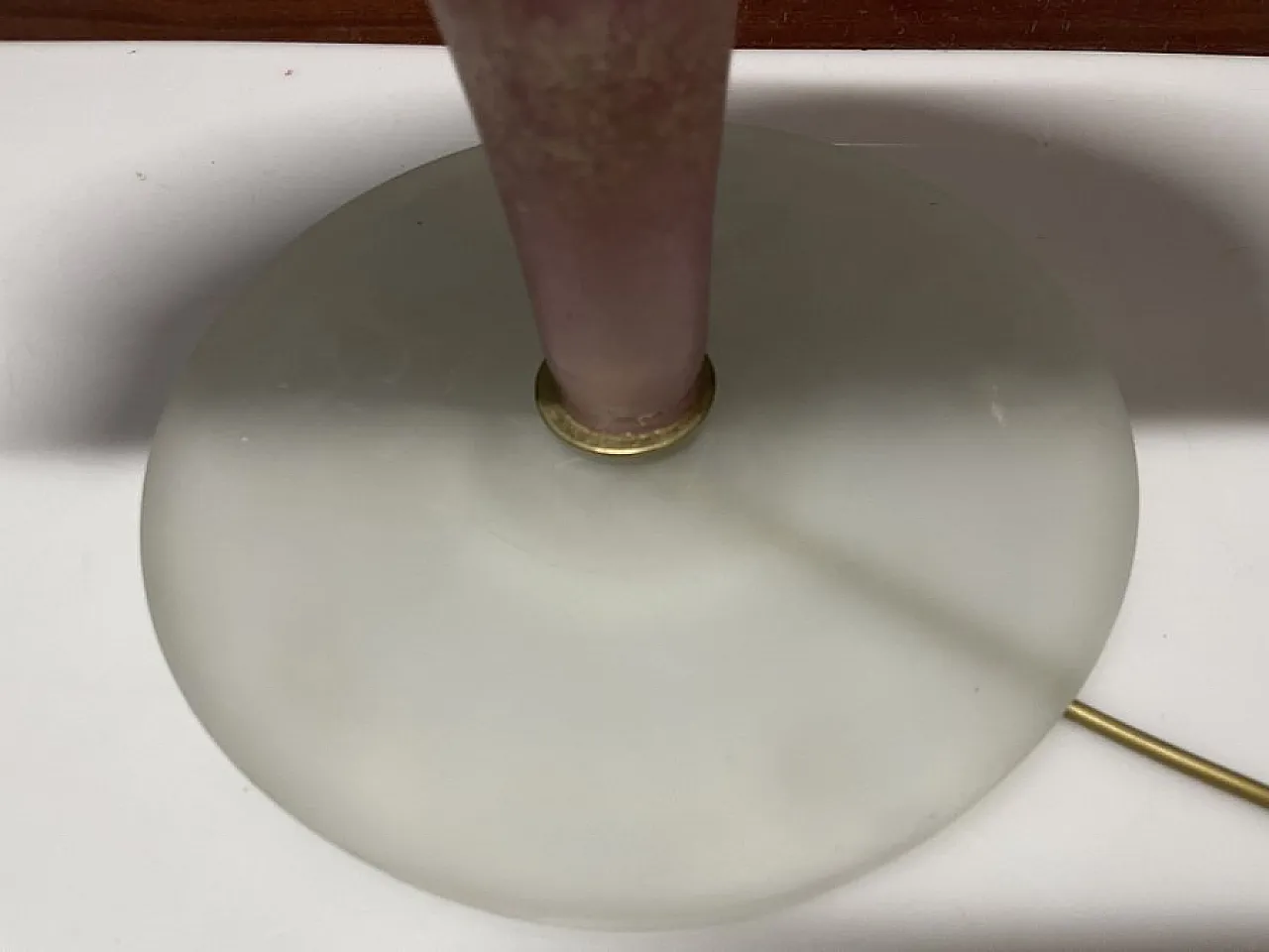 Pink Murano glass table lamp, 1980s 11