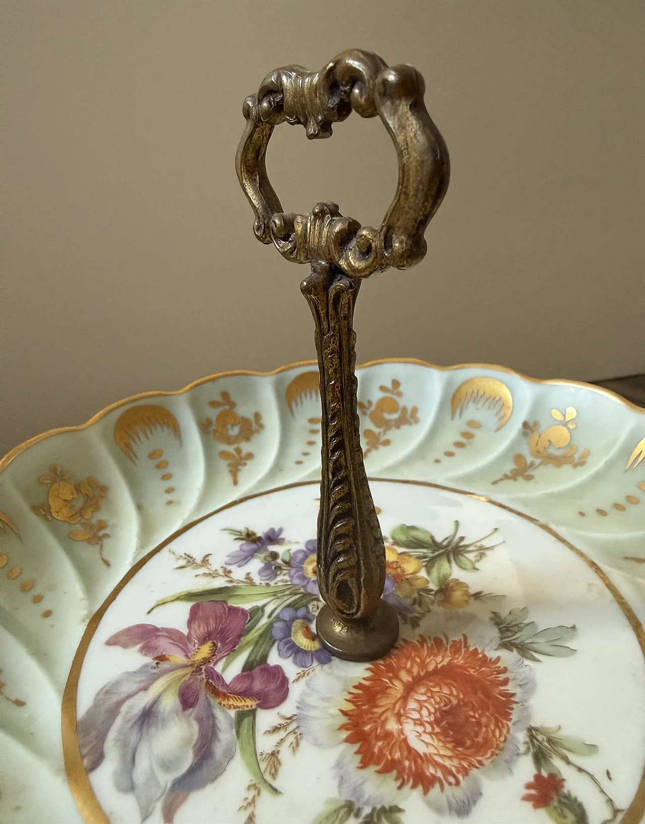 Limoges stand William Guérin bronze and gold, late 19th century 12