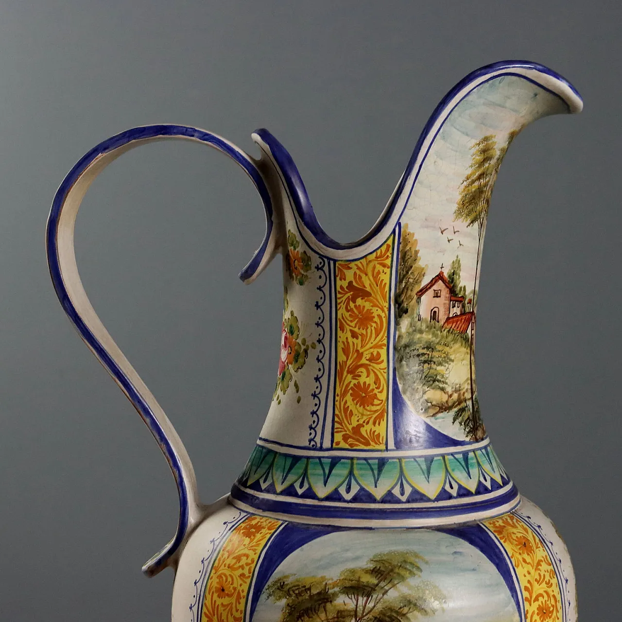 Anfora in maiolica, Manifattura Deruta, '900 4