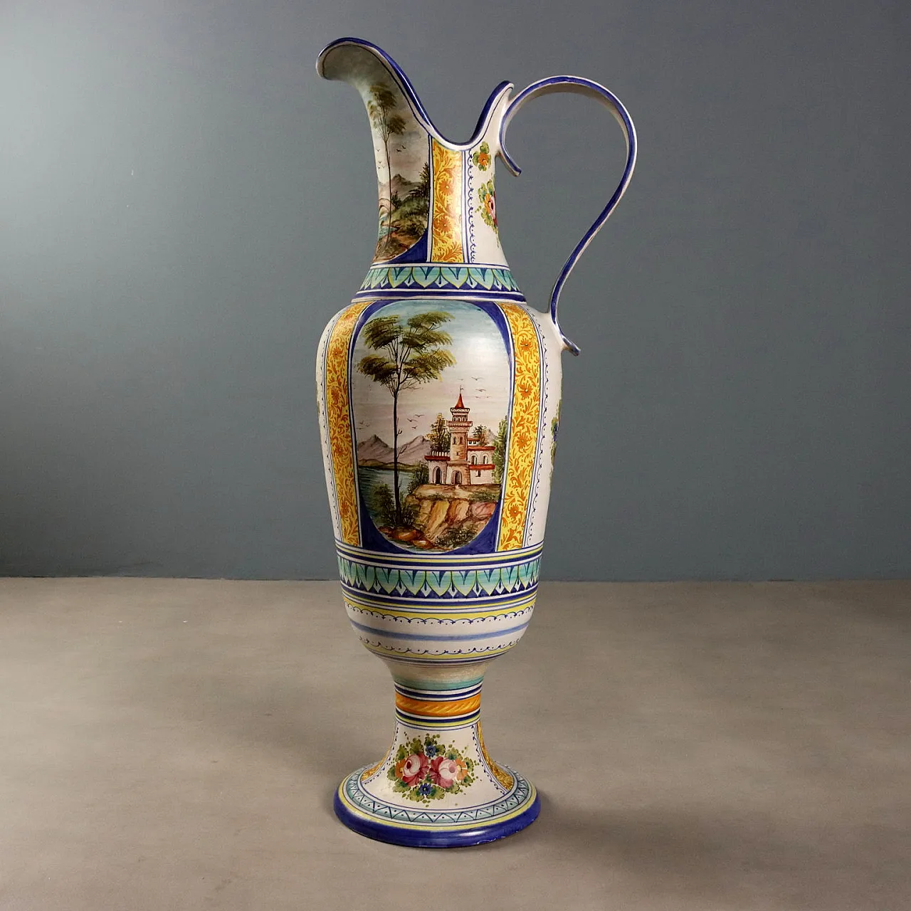 Anfora in maiolica, Manifattura Deruta, '900 8