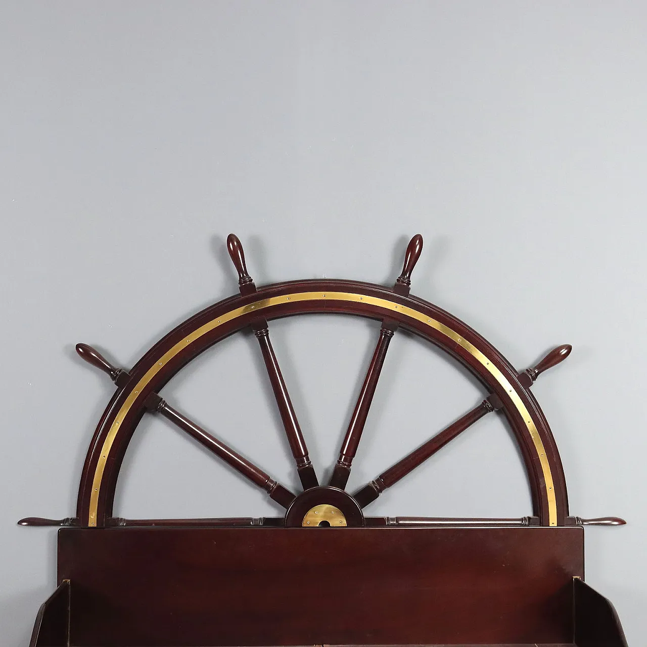 Letto matrimoniale in stile marina in legno, '900 4