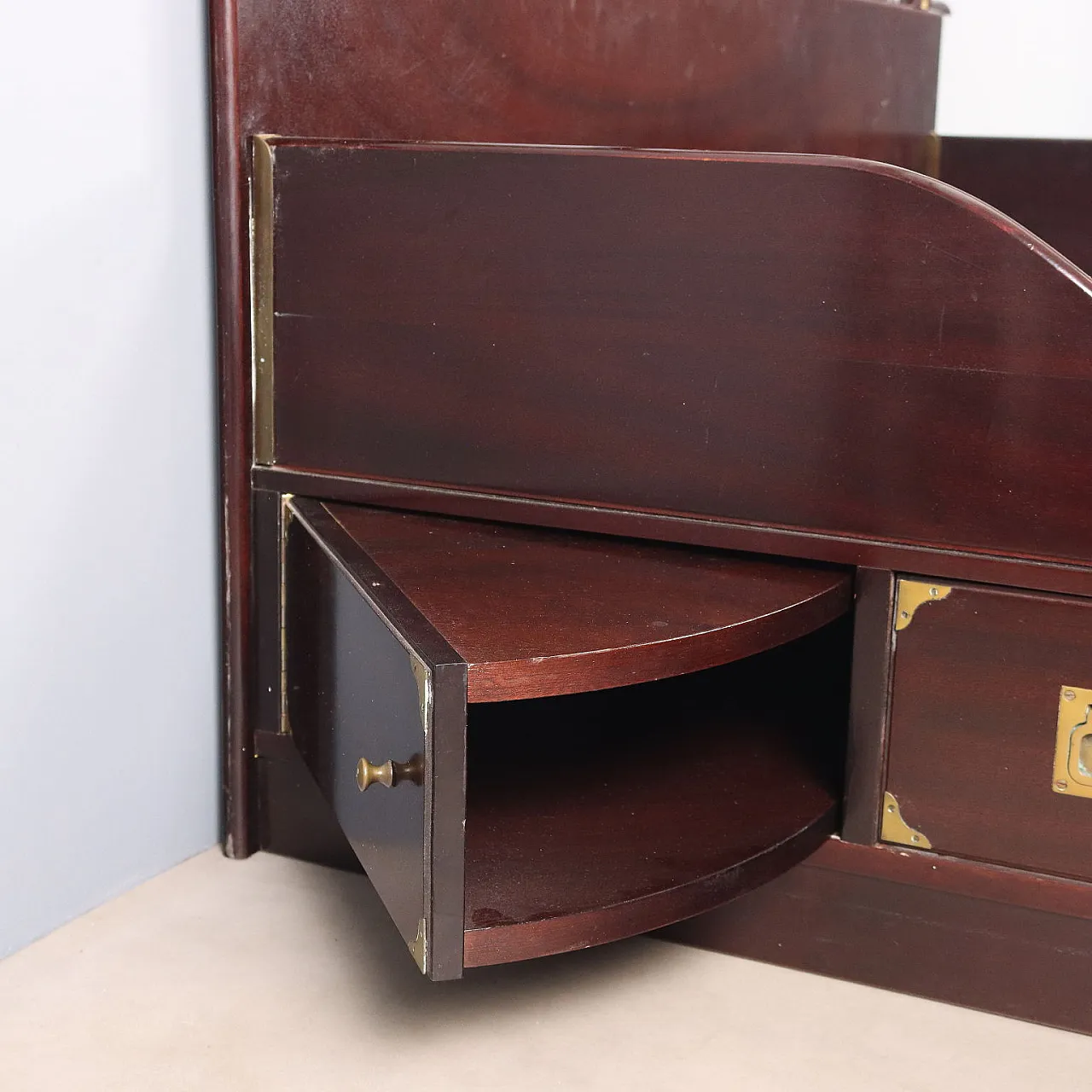 Letto matrimoniale in stile marina in legno, '900 8