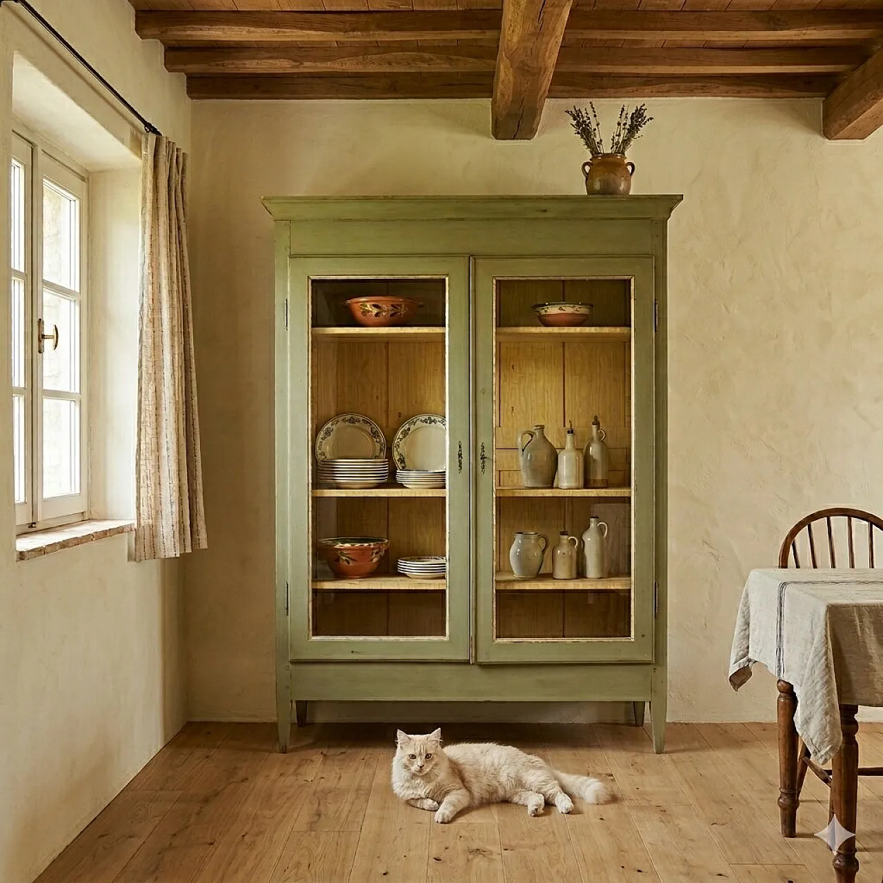 Armadio Direttorio in noce laccato e dipinto, '800 2