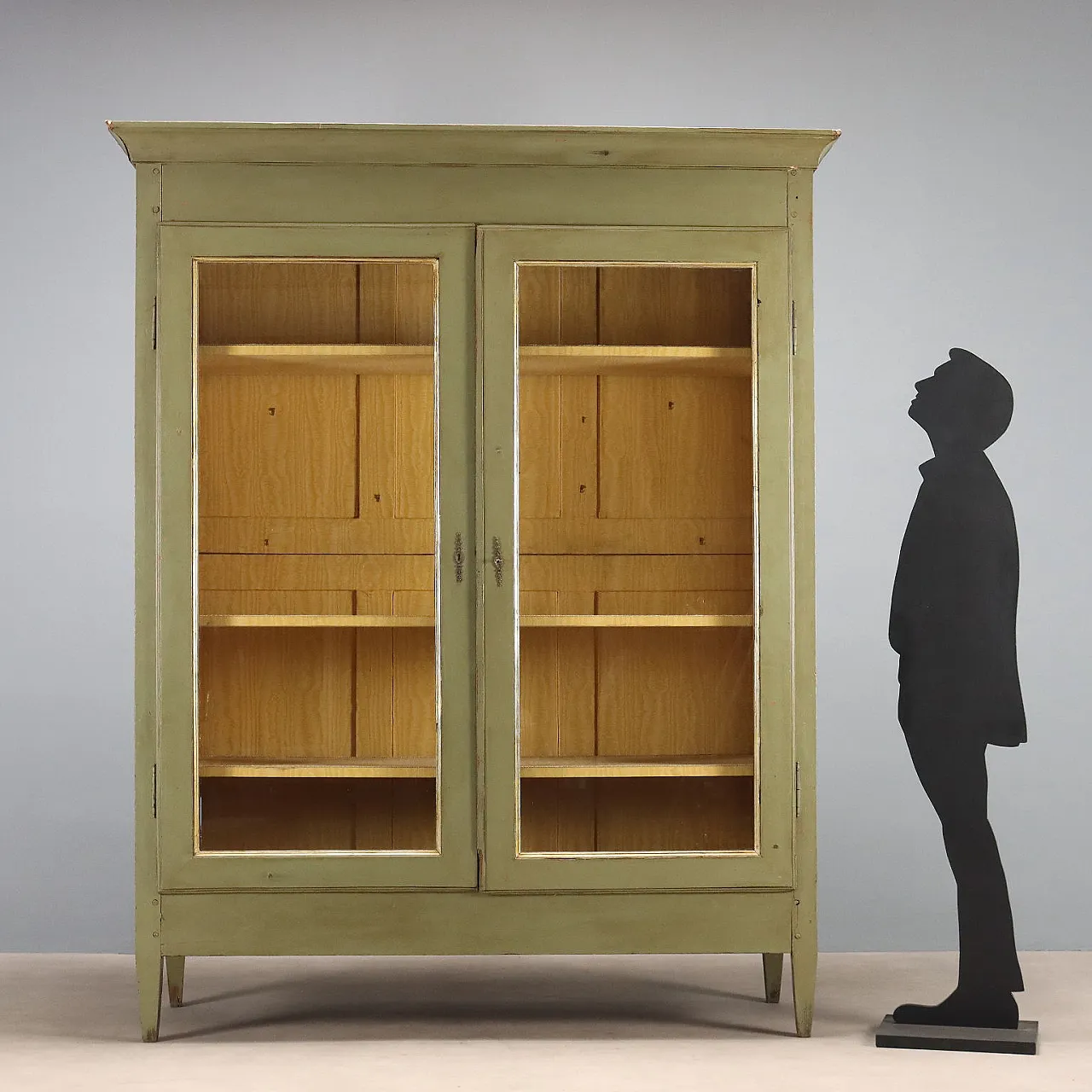 Armadio Direttorio in noce laccato e dipinto, '800 3