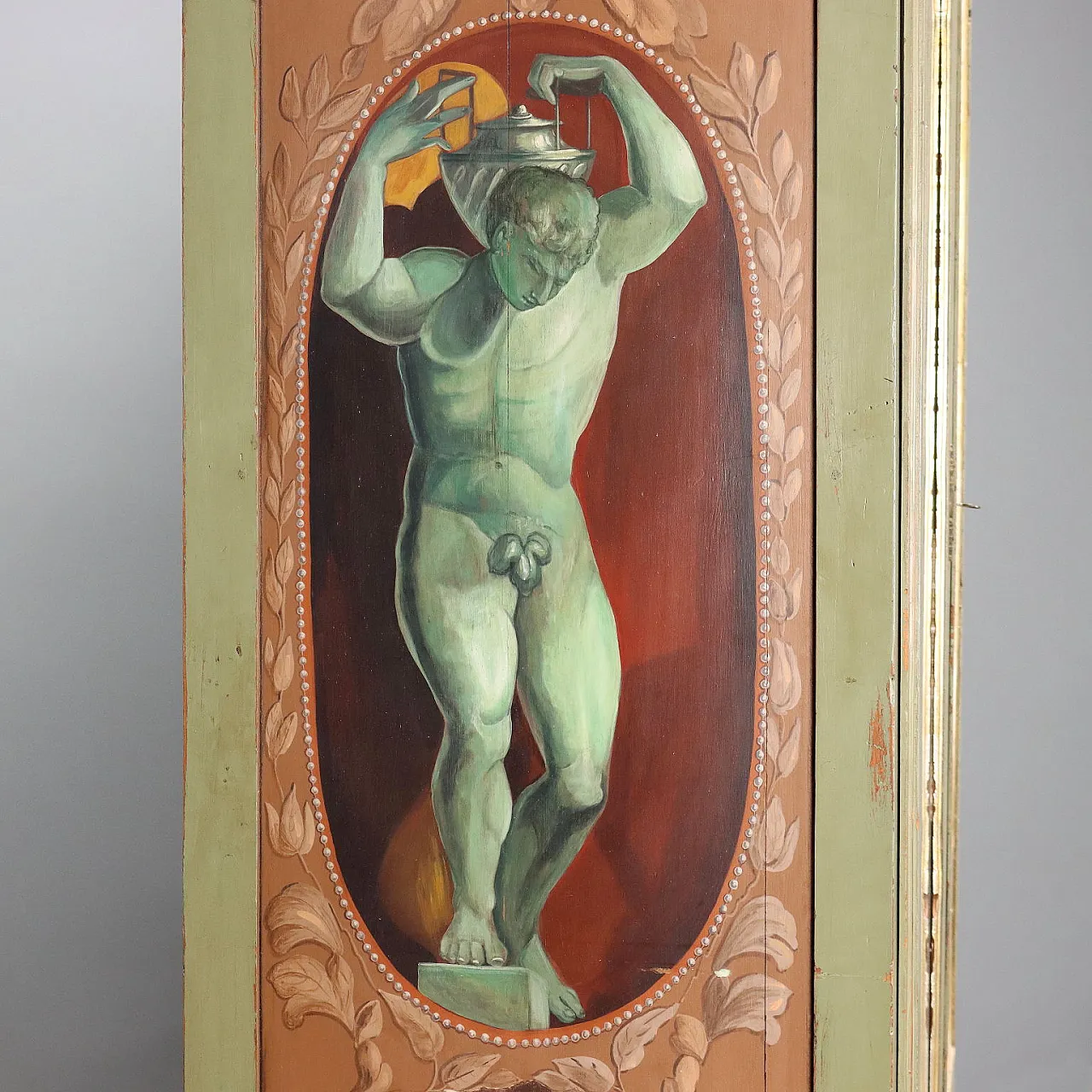 Armadio Direttorio in noce laccato e dipinto, '800 7