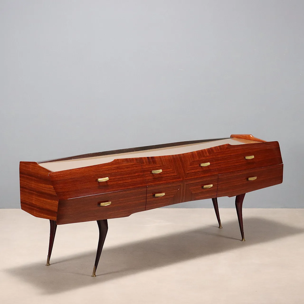 Chest of drawers in wood, 1960s 1