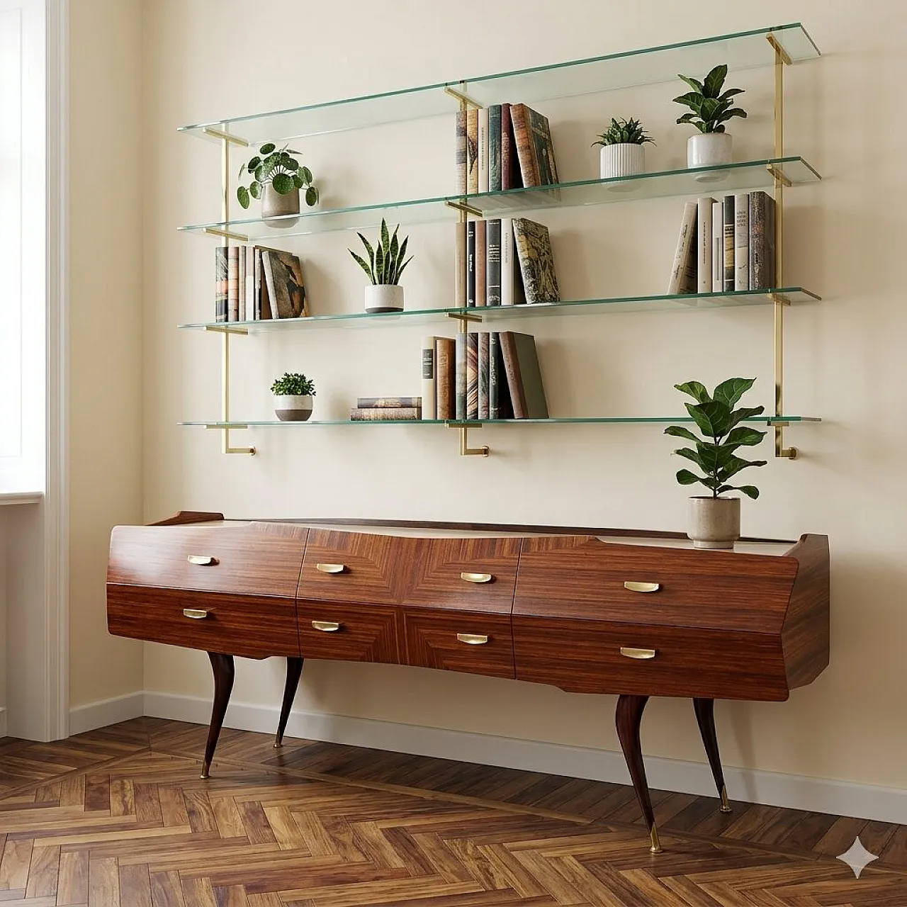 Chest of drawers in wood, 1960s 2