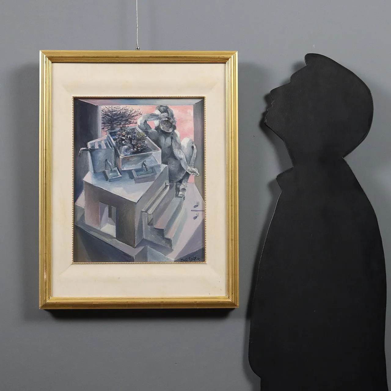 Dipinto di Ercole Pignatelli, olio su tela, '900 2