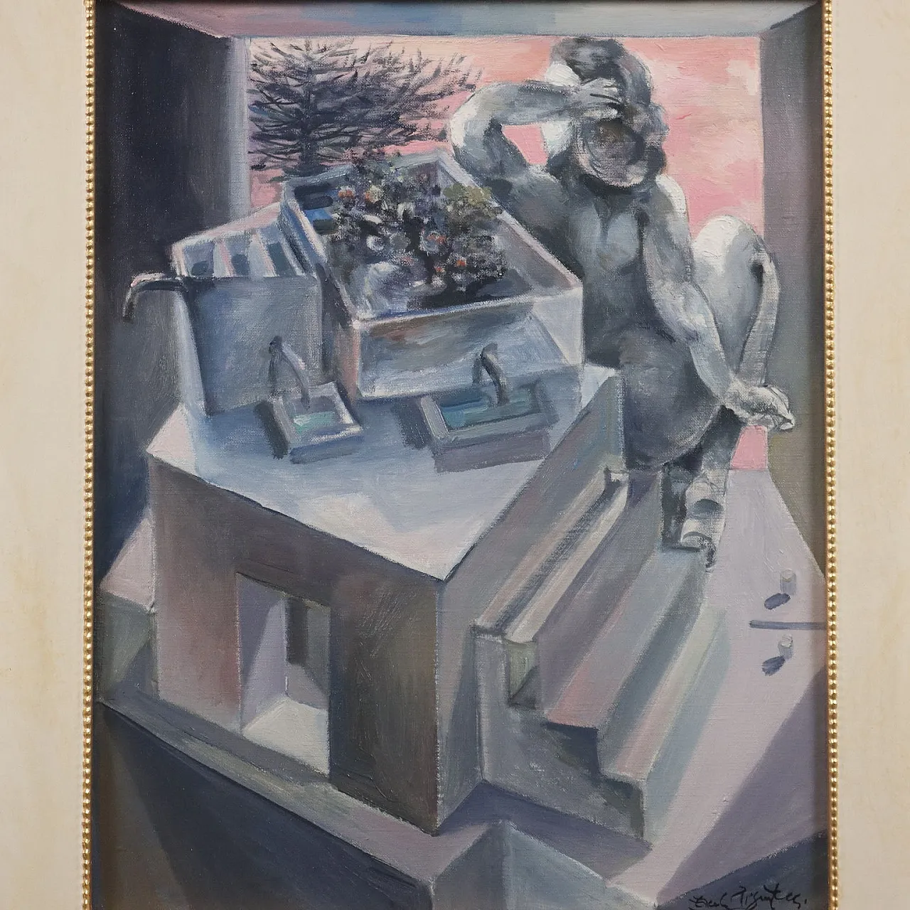 Dipinto di Ercole Pignatelli, olio su tela, '900 3