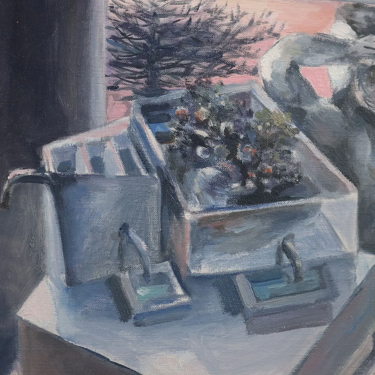 Dipinto di Ercole Pignatelli, olio su tela, '900 5