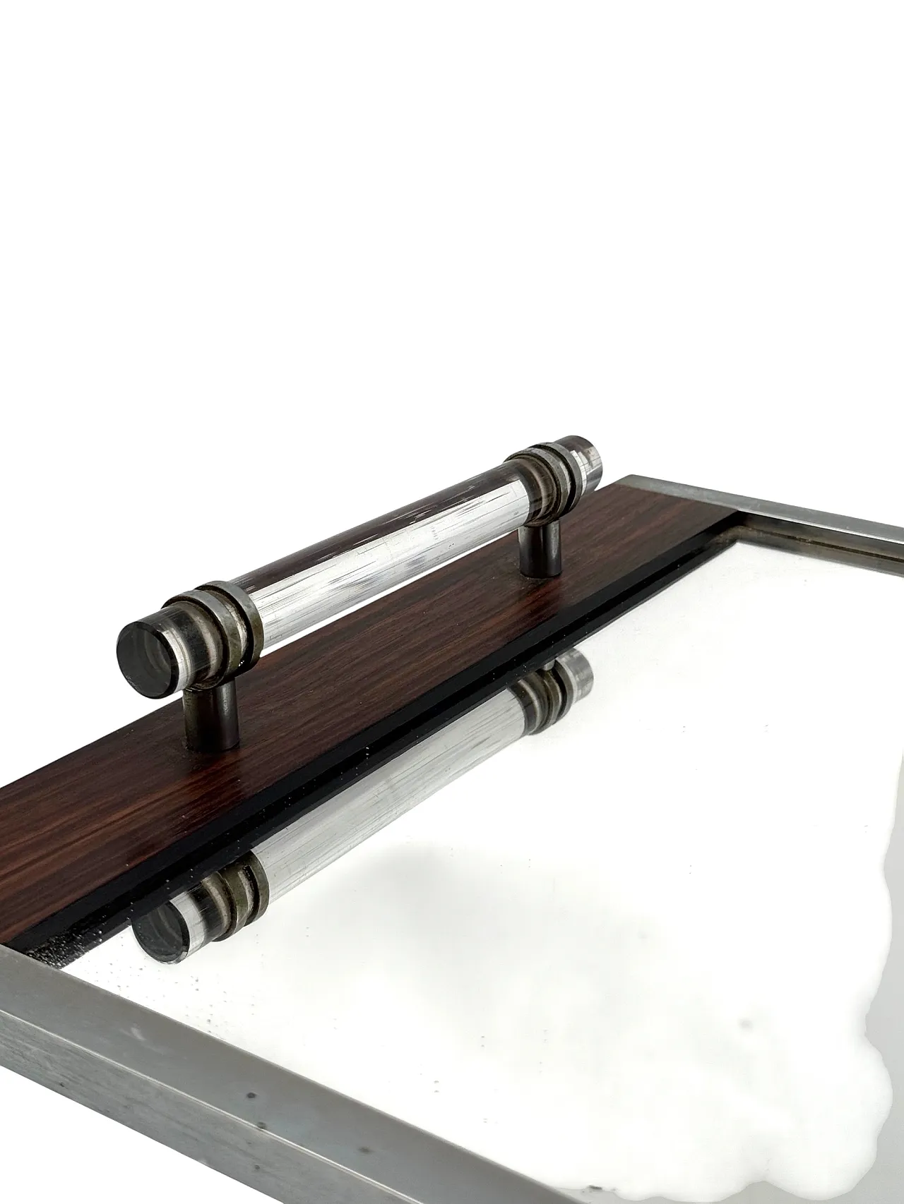 Vassoio Art deco, nello stile di Jacques Adnet, Francia 1940 13