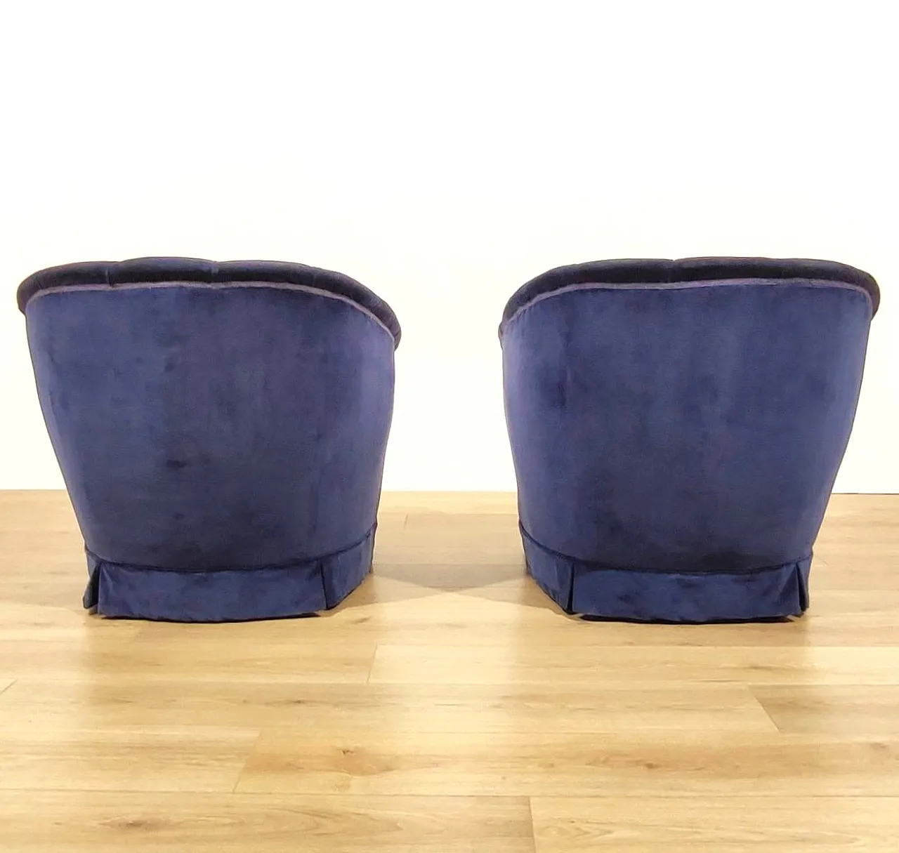 Pair of shell armchairs Giò Ponti style, 1950s 9
