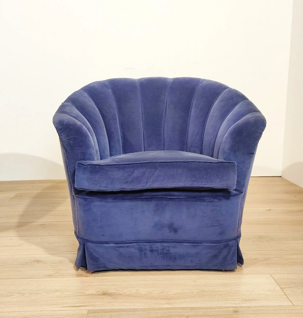 Pair of shell armchairs Giò Ponti style, 1950s 10