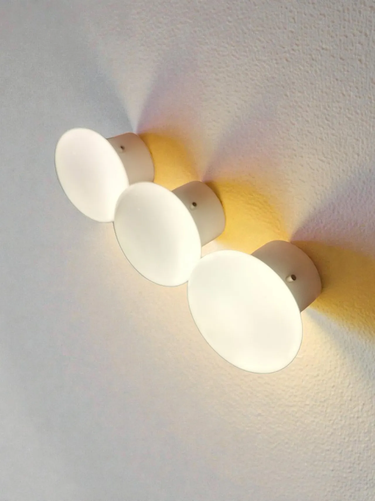 3 Modulo wall lamps in metal and glass by Valenti Luce, 1970s 1