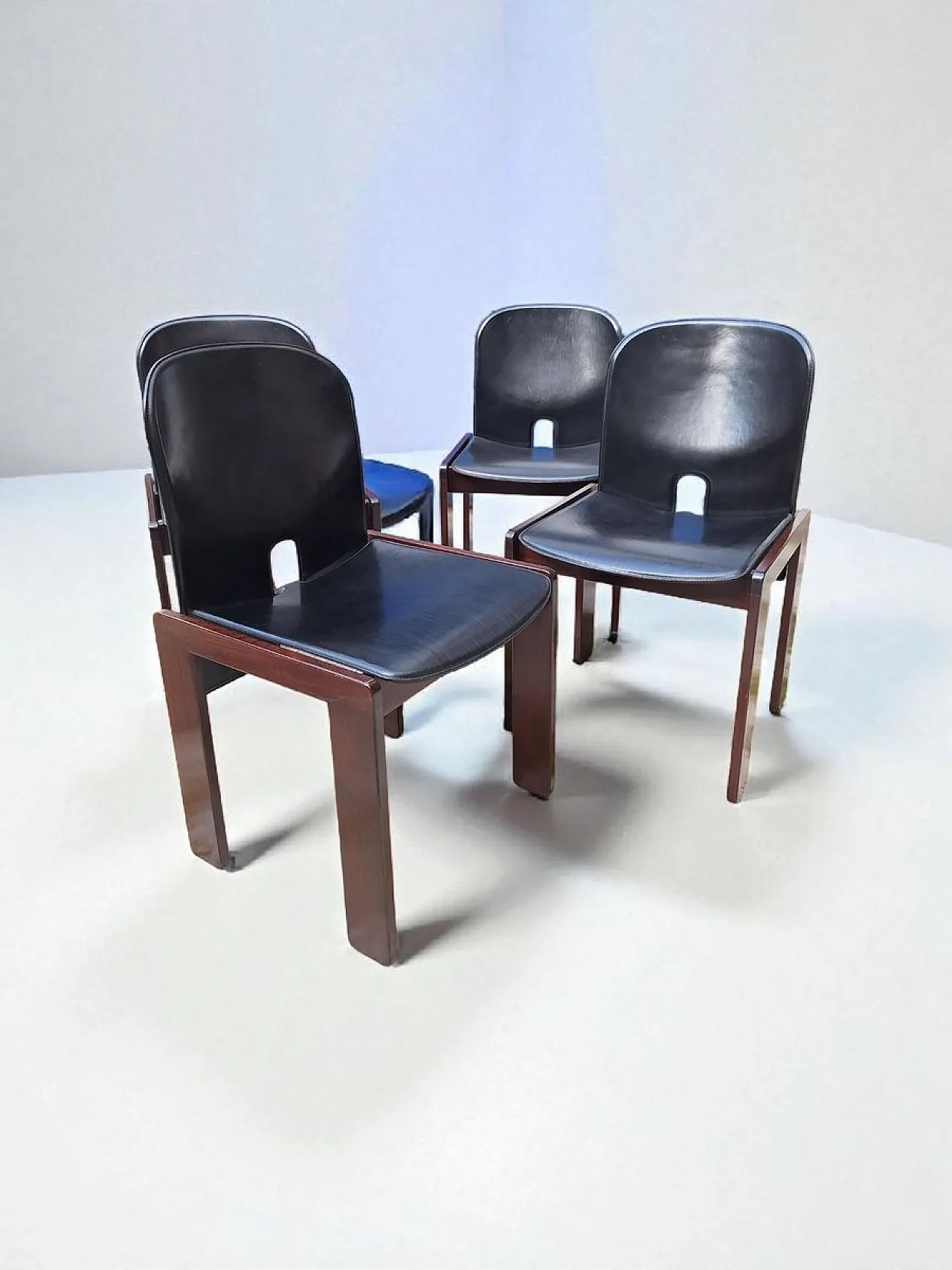4 Model 121 chairs by Afra and Tobia Scarpa for Cassina, 1960s 1