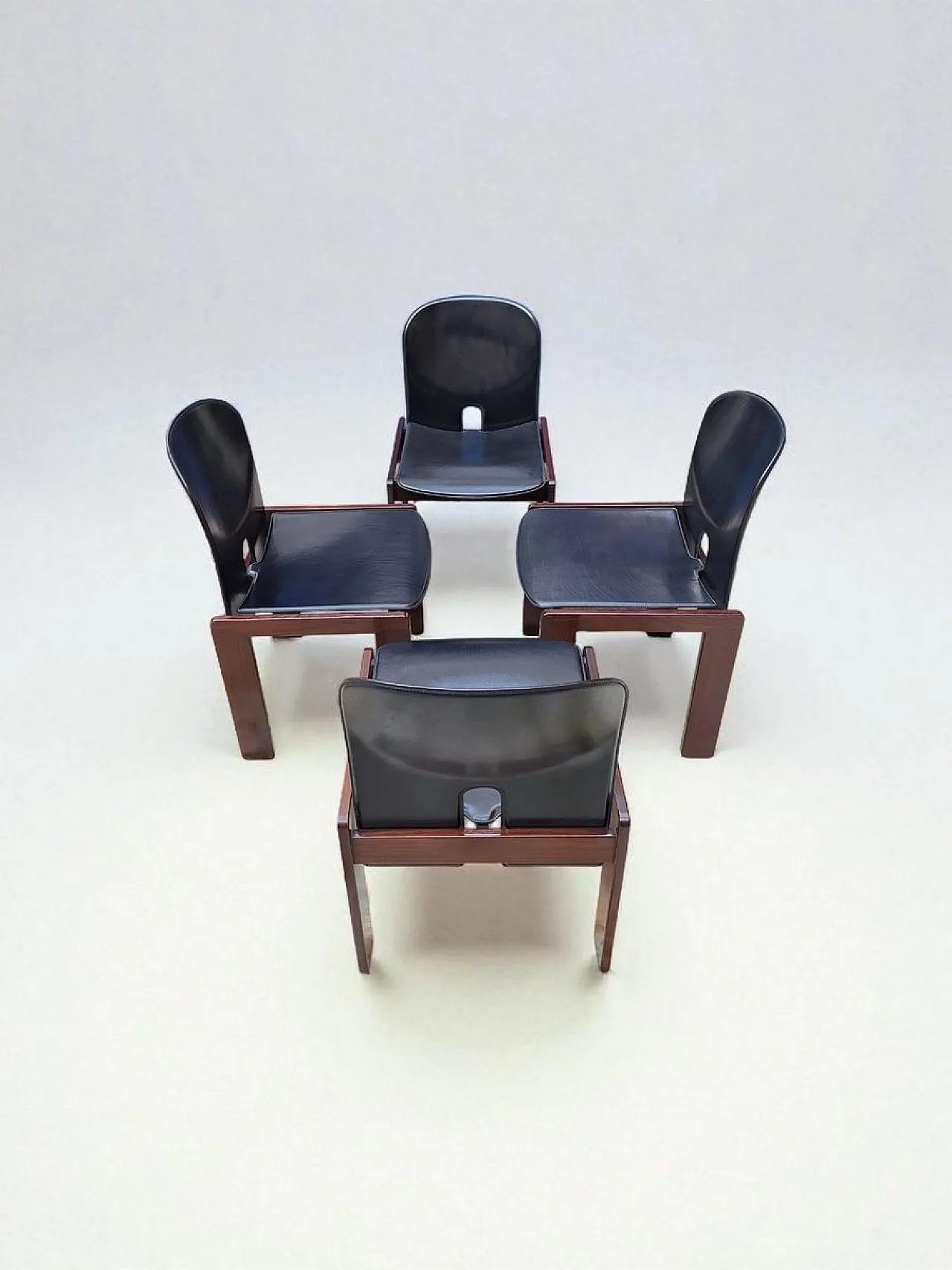 4 Model 121 chairs by Afra and Tobia Scarpa for Cassina, 1960s 2