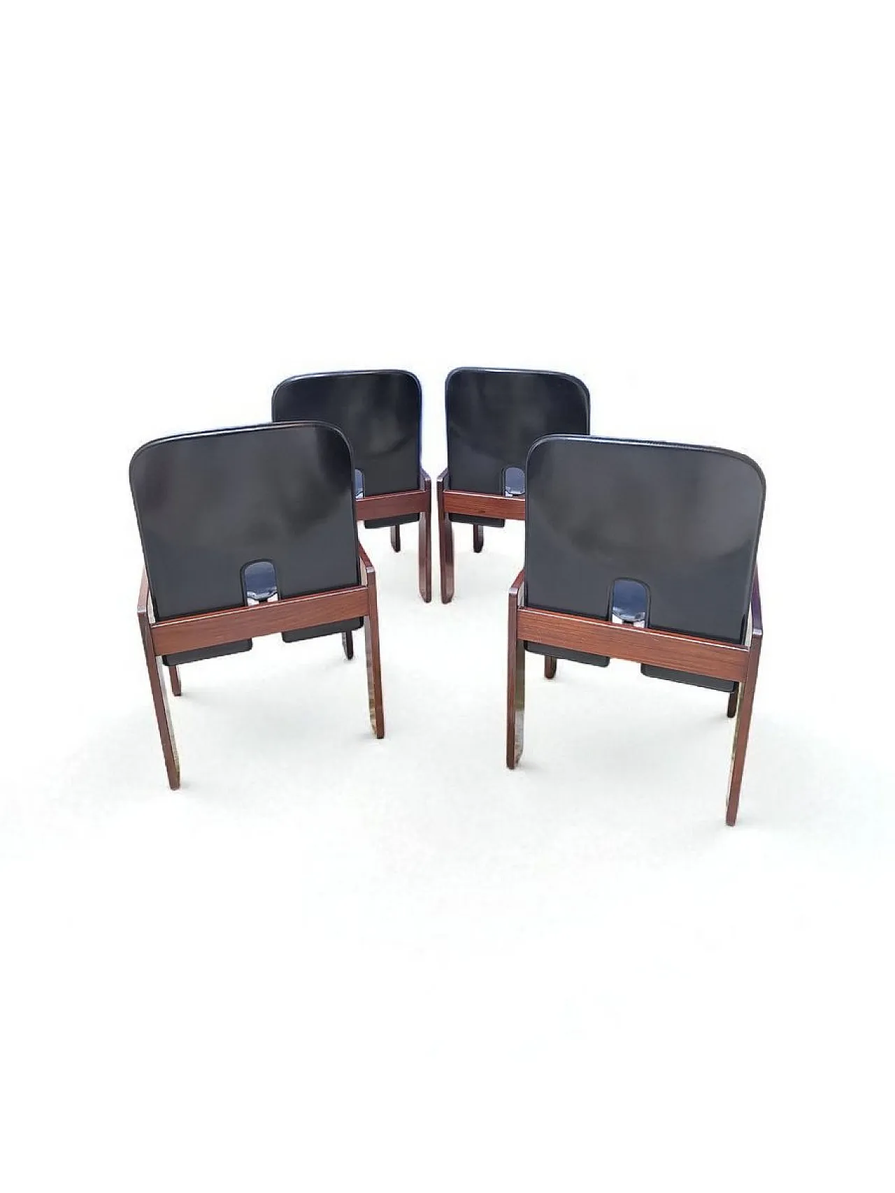 4 Model 121 chairs by Afra and Tobia Scarpa for Cassina, 1960s 5