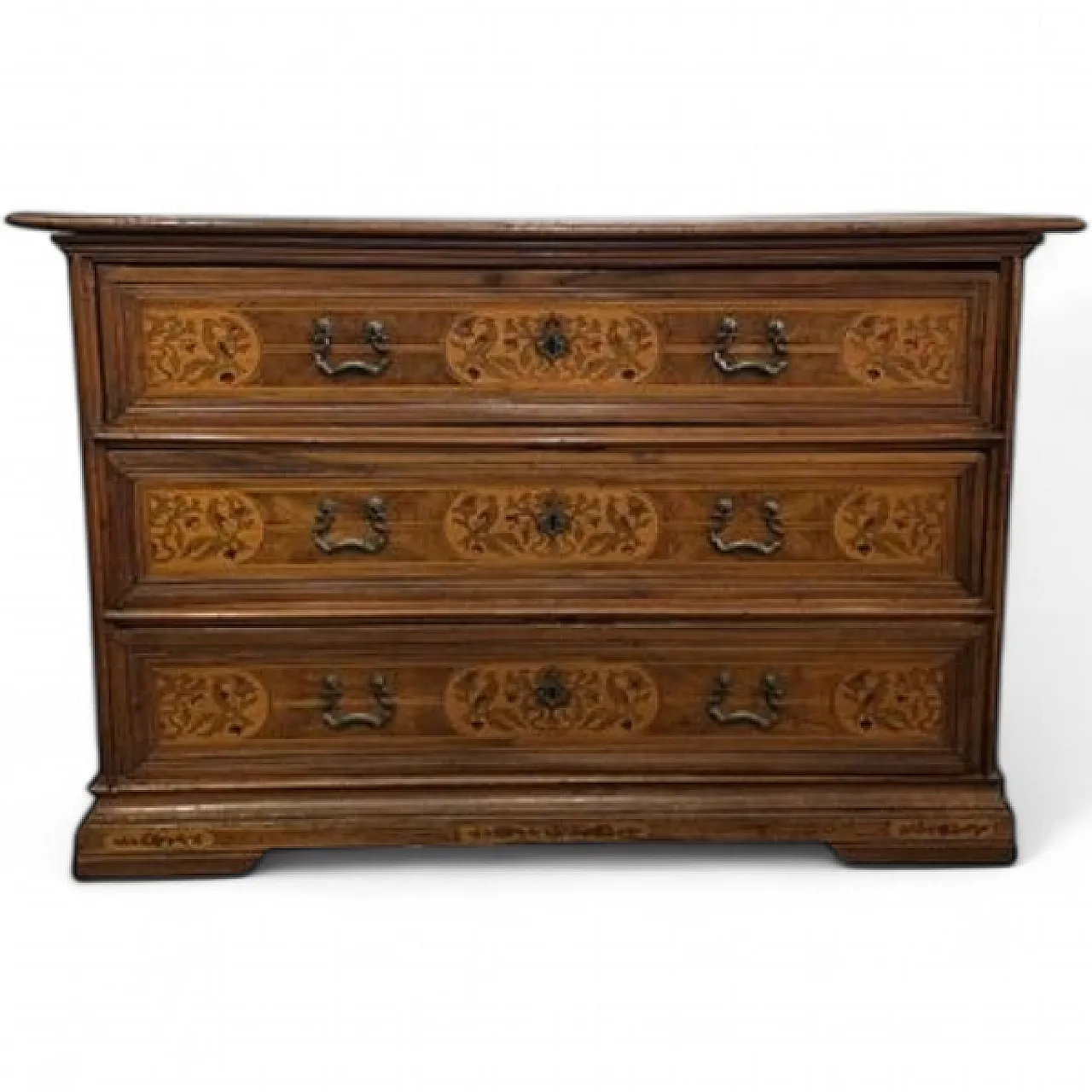 Chest of drawers in solid walnut, 18th century 4
