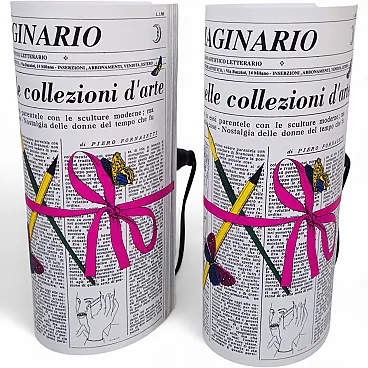 Pair of table lamps L'immaginario by Fornasetti, 90s