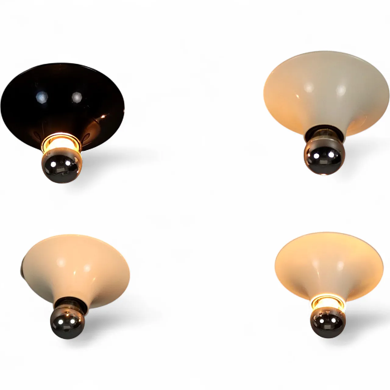 4 Teti wall lamps by Artemide, 20th century 7