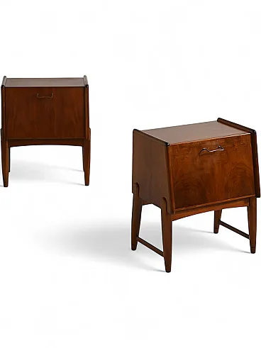 Pair of teak bedside tables by A. Che Laursen, Denmark 1950s