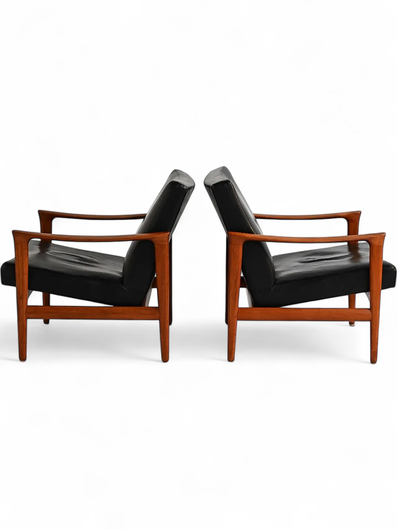 Pair of Oslo armchairs by Inge Andersson for Bröderna Anderssons, 60s 8