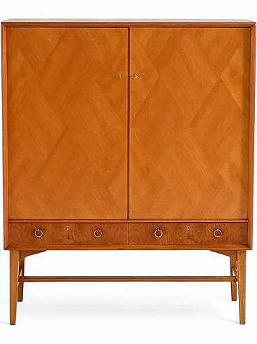 AB Seffle Möbelfabrik elm and briar furniture from the 1950s