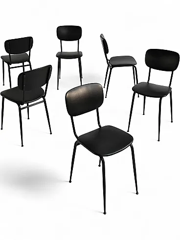 6 of chairs by Olivetti, 70s