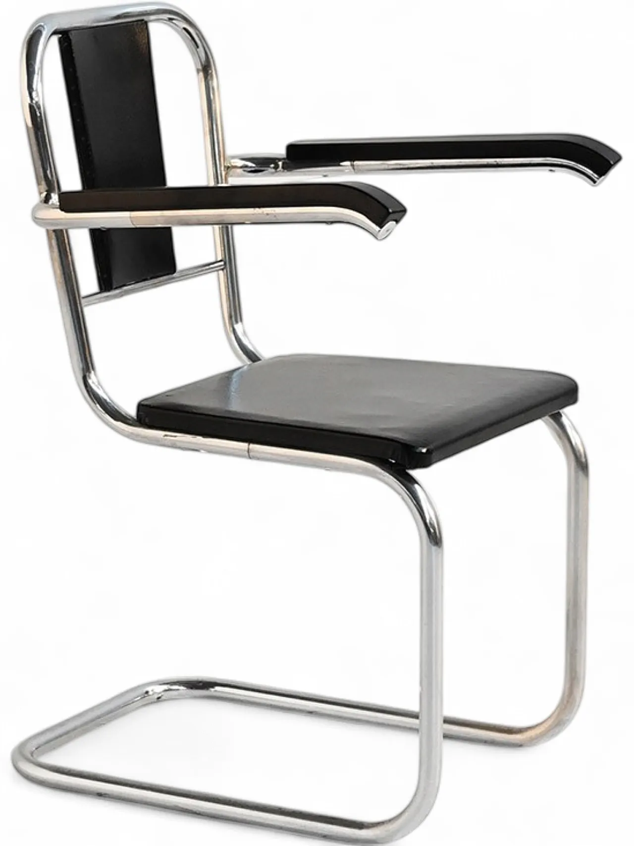 Scandinavian cantilever armchair in Bauhaus style, 1930s 6