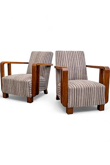 Pair of Art Deco armchairs by Ferenc Fürst, 1930s
