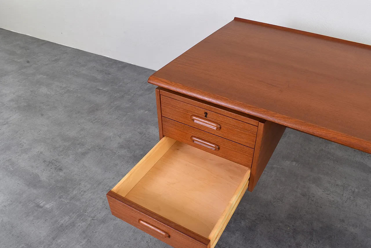 Mid-Century Danish Teak Executive Desk, 1960s 19