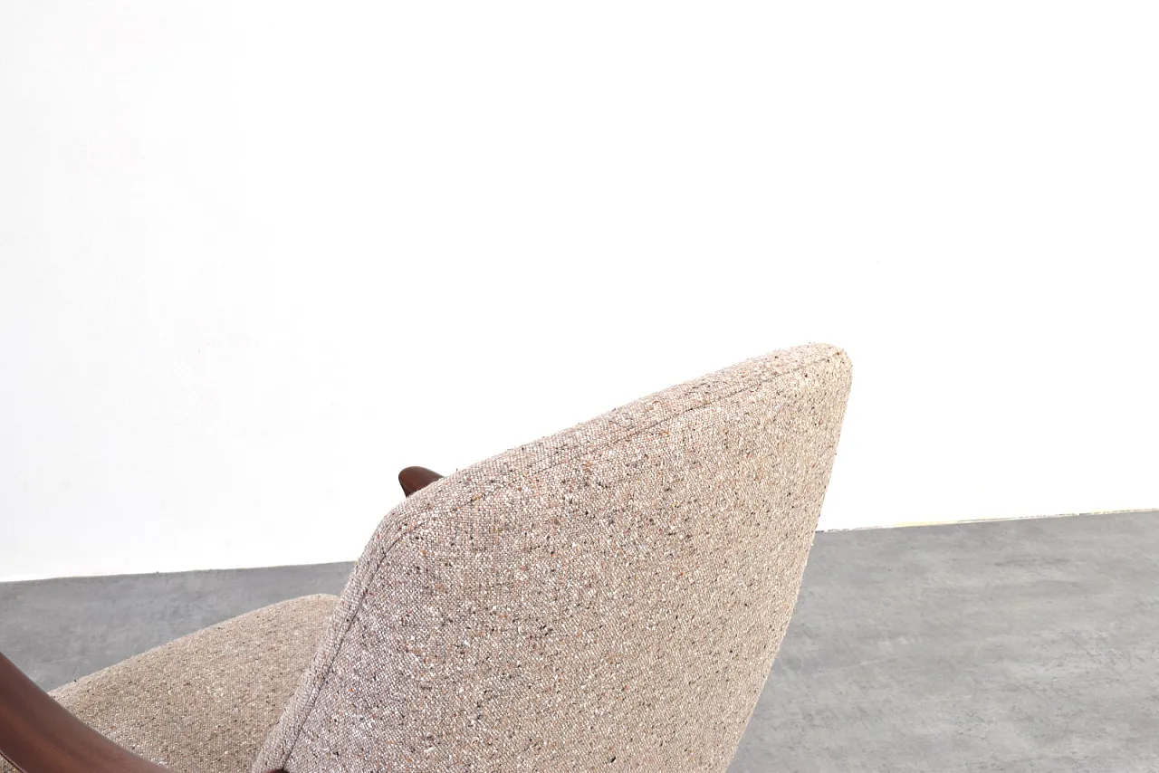 Poltrona Tenor in teak e bouclé di Møre Lenestolfabrikk, anni '60 11