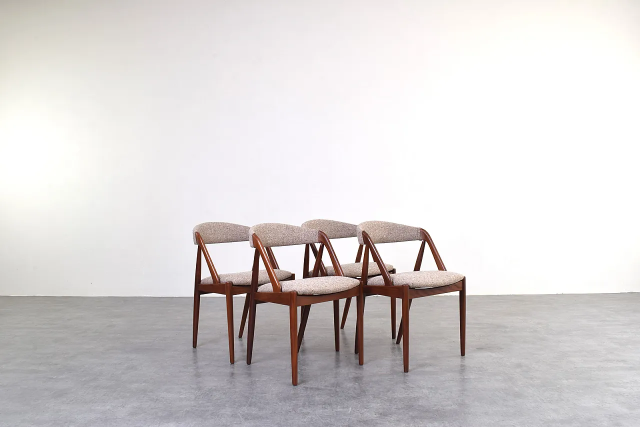 4 chairs Model 31 by Kai Kristiansen for Schou Andersen, 1960s 1