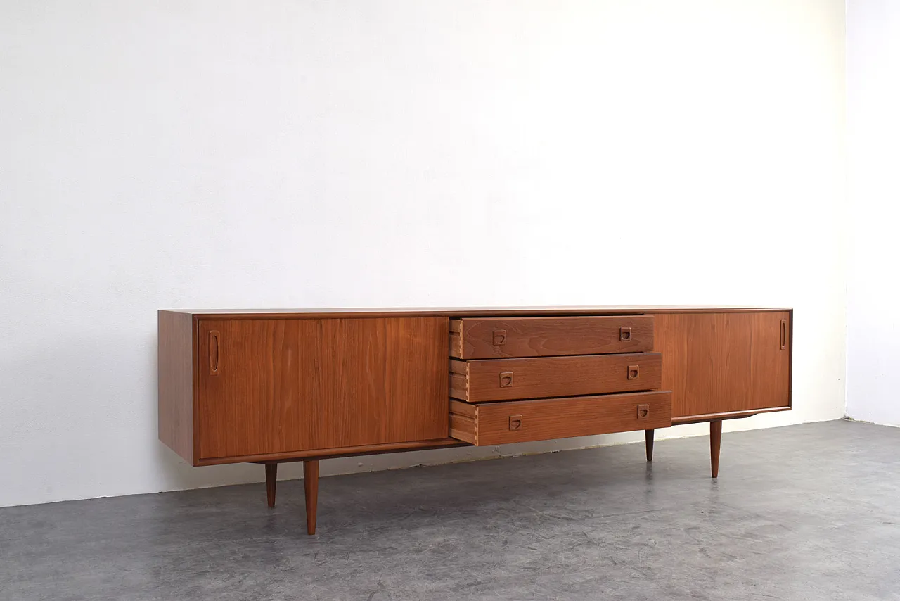 Mid-Century Danish Teak Sideboard, 1960s. 9