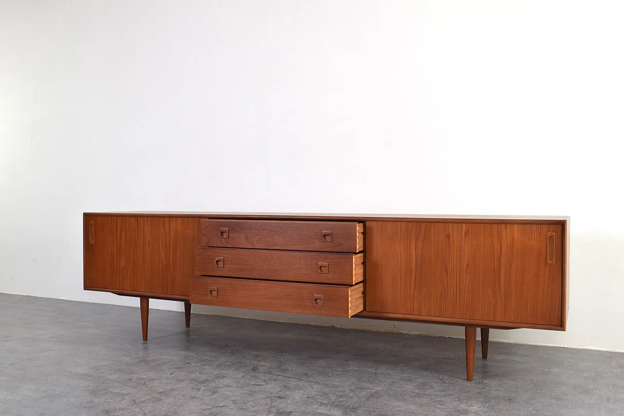 Mid-Century Danish Teak Sideboard, 1960s. 10