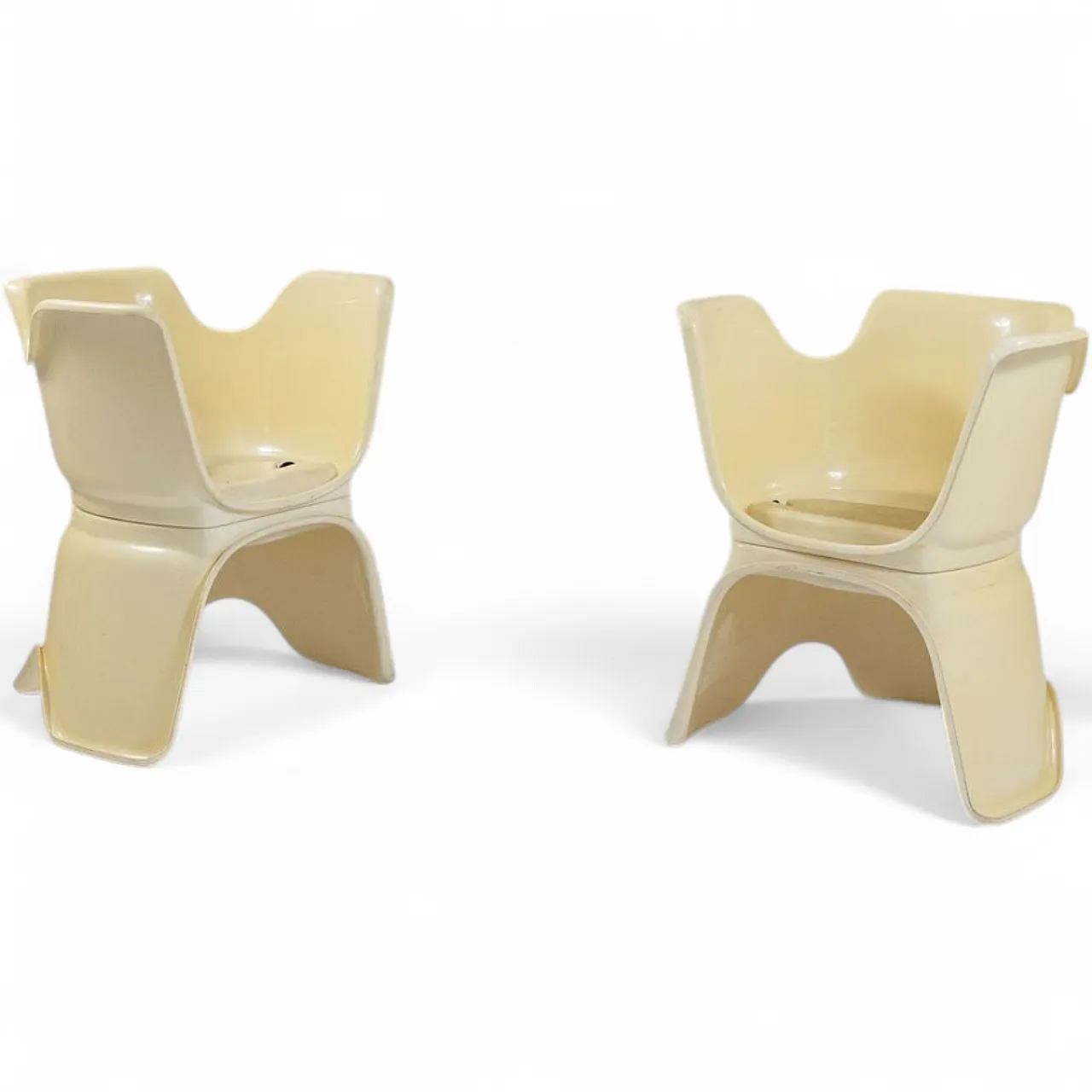 Pair of Acca modular chairs by Archin Studio Martini, 1970s 10