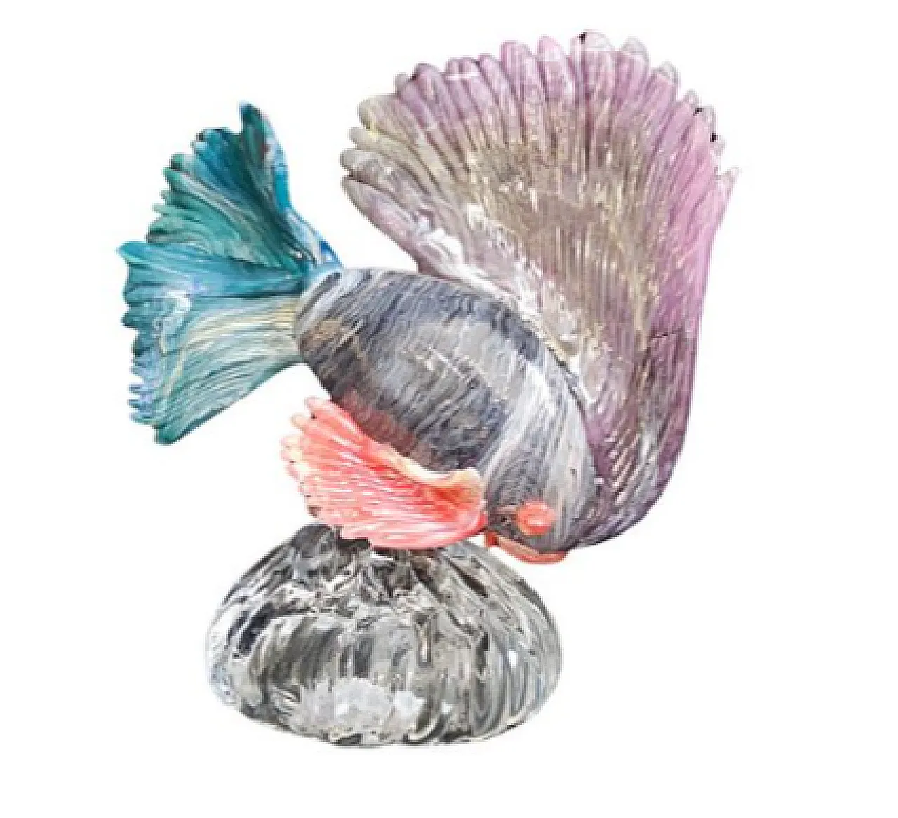 Murano glass fish sculpture, 20th century 3