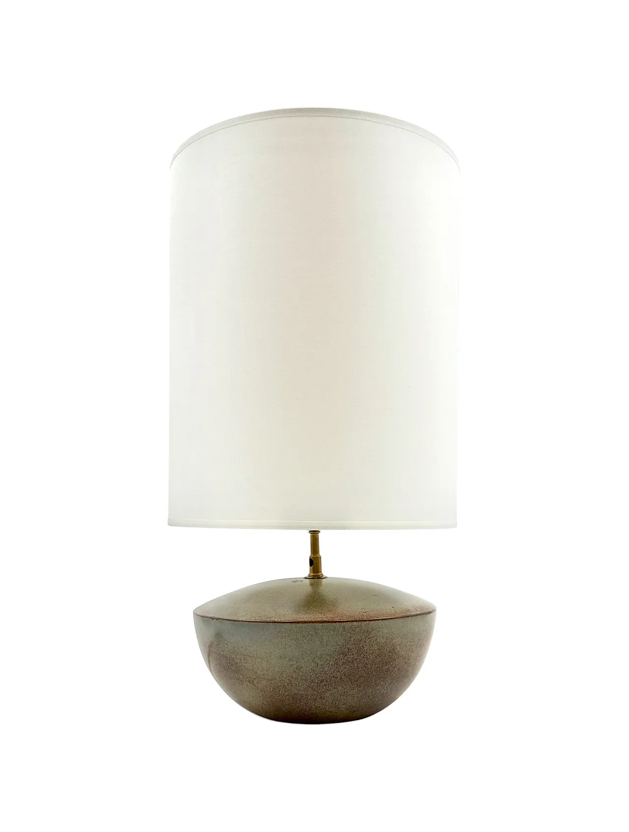 MidCentury Modern green ceramic lamp, Alain by Bin France 1970 9