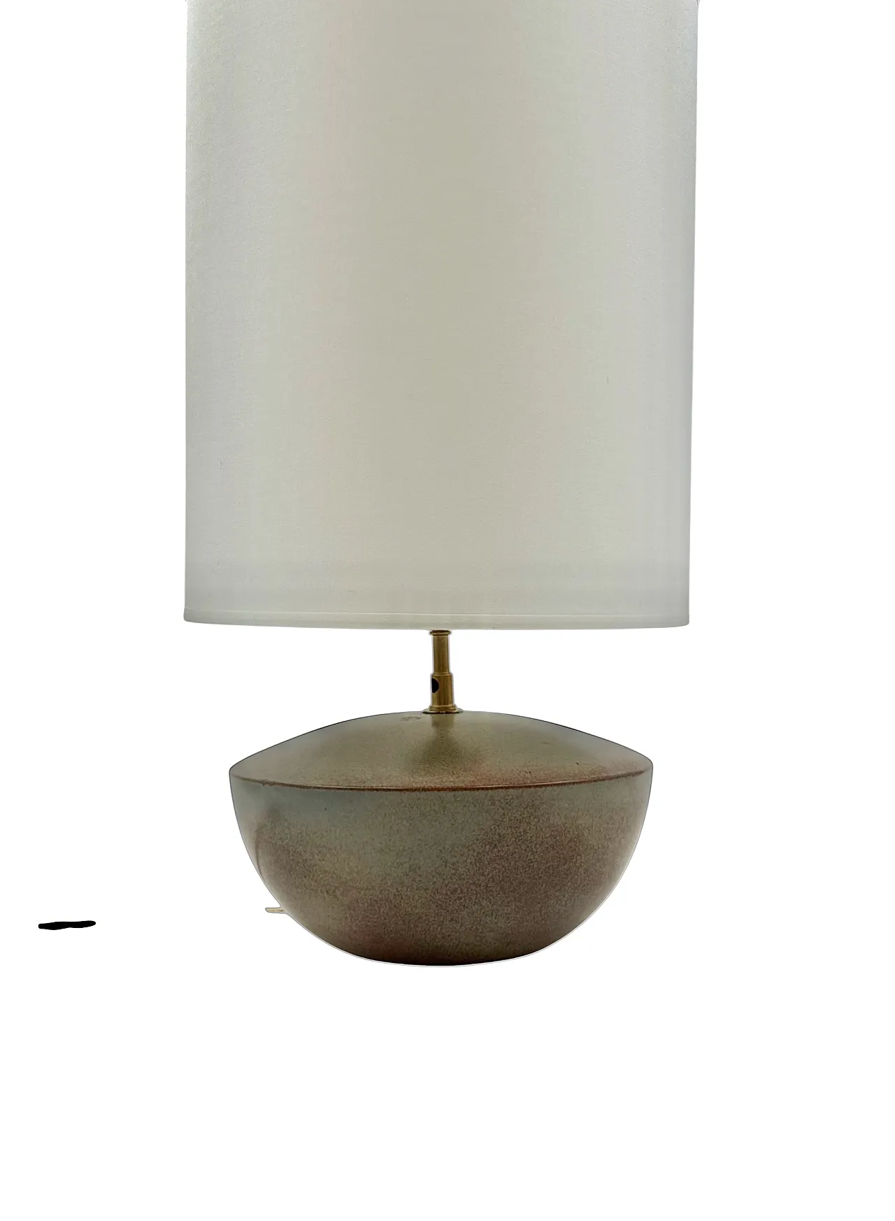 MidCentury Modern green ceramic lamp, Alain by Bin France 1970 10