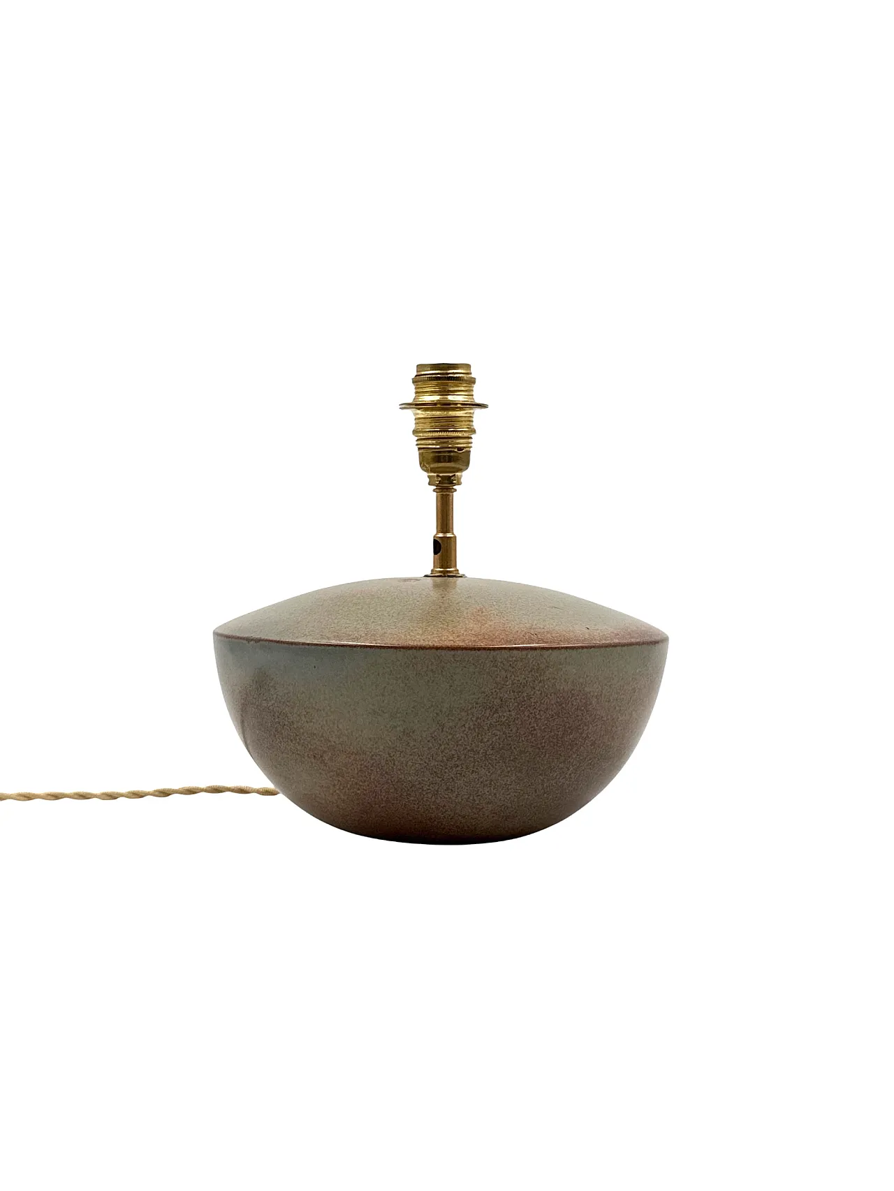 MidCentury Modern green ceramic lamp, Alain by Bin France 1970 11