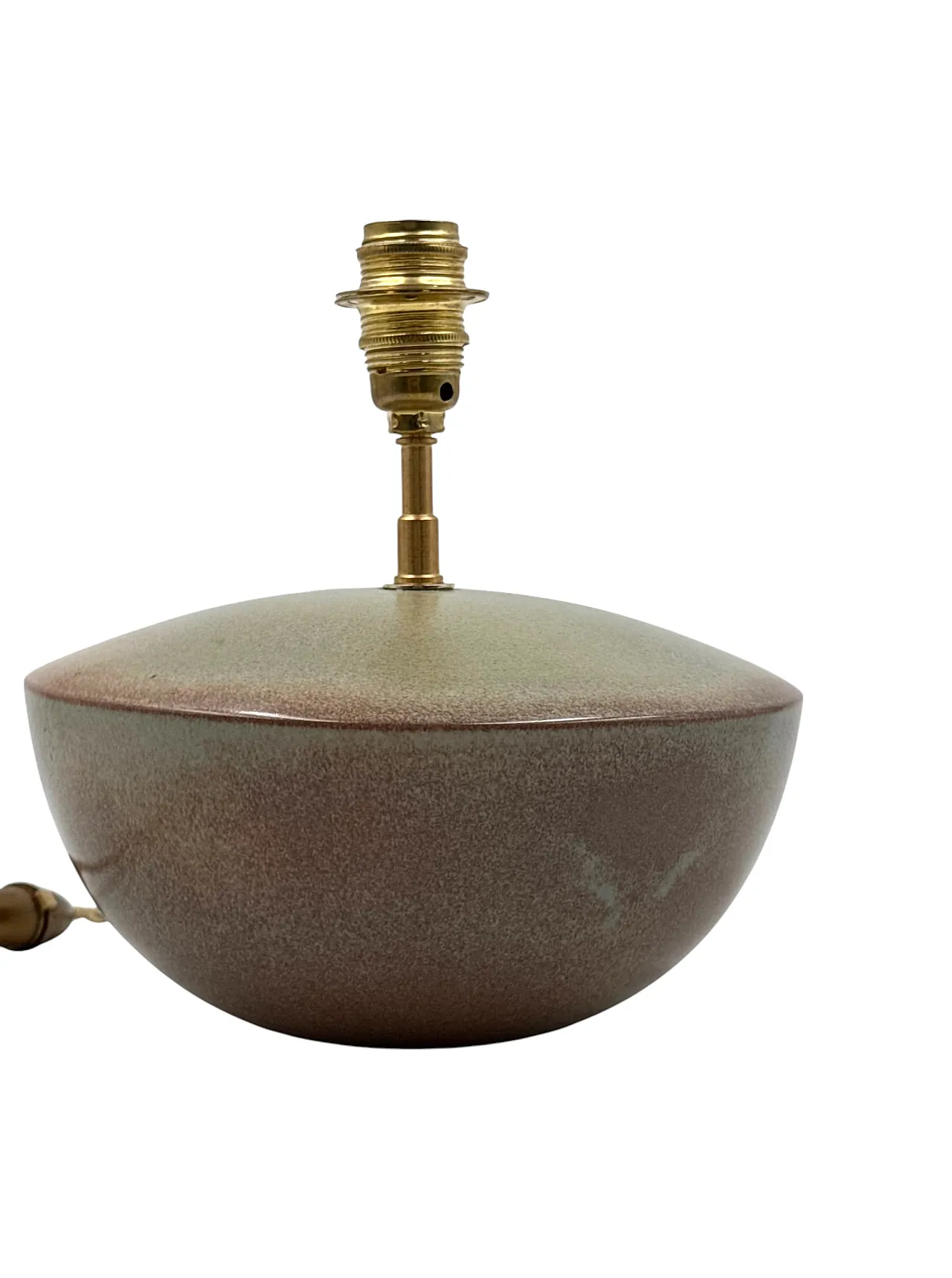 MidCentury Modern green ceramic lamp, Alain by Bin France 1970 16