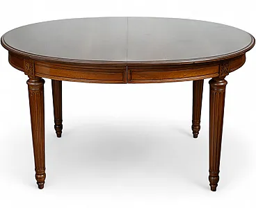 Tavolo allungabile Napoleone III in massello di noce, '800