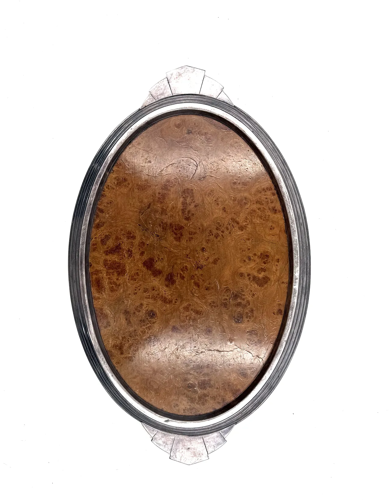 Art Deco style briar wood tray, France, 1930s 6