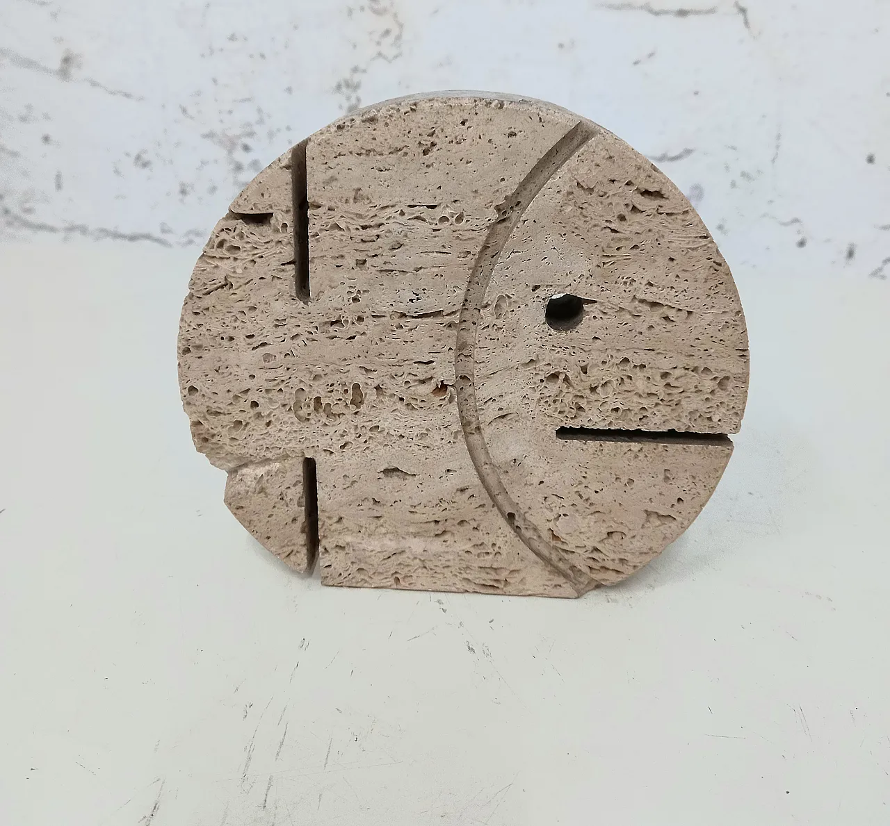Scultura Pesce in travertino produzione Fratelli Mannelli 1