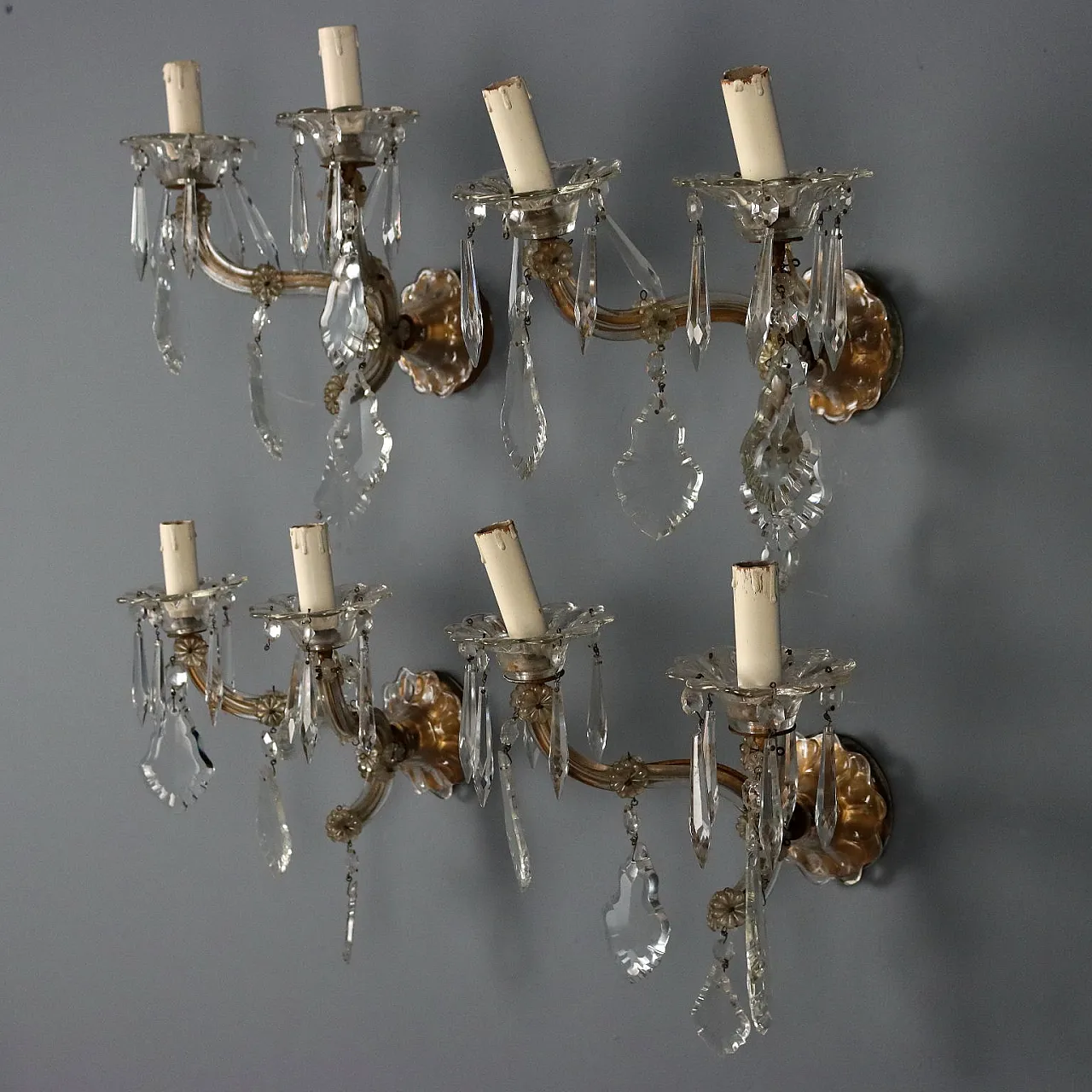 4 Appliques in stile Maria Teresa, primo '900 3