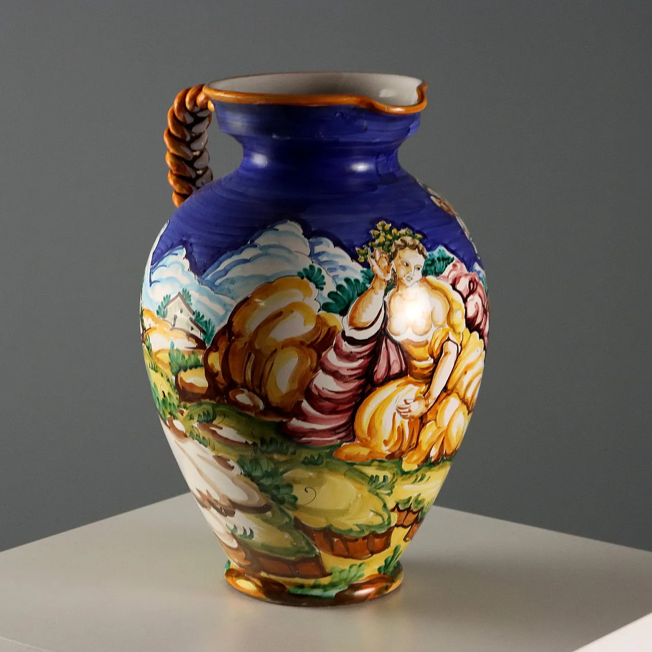 Anfora in maiolica, Manifattura Taccini, '900 1