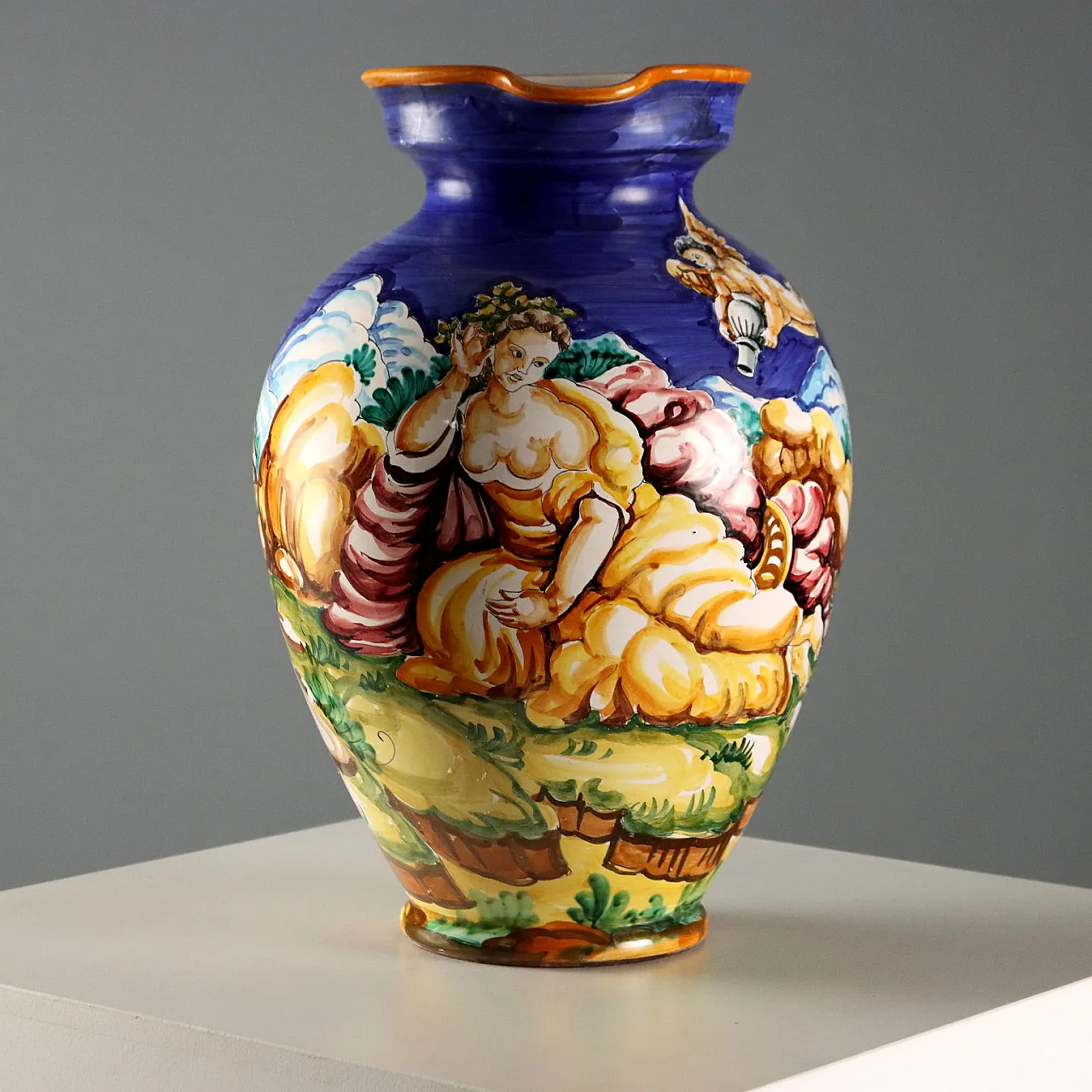 Anfora in maiolica, Manifattura Taccini, '900 3