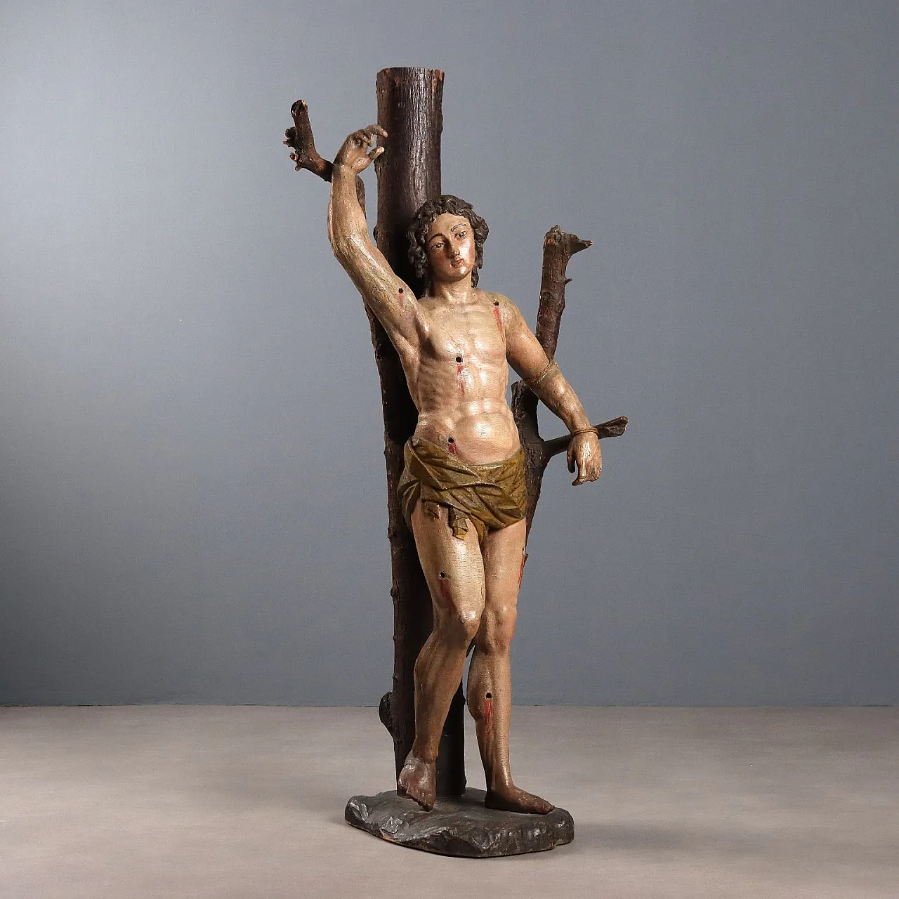Scultura a tutto tondo di San Sebastiano, fine '600 1